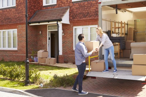 Man and van vehicle ready for a Chelsea residential move