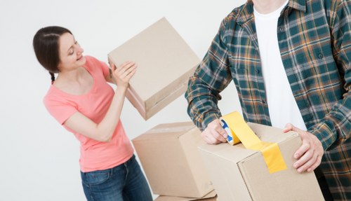 Office removals team planning a business move in Chelsea