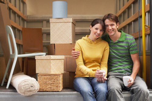 Furniture being moved from a Chelsea apartment
