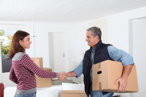 Local moving van for Chelsea flats and offices