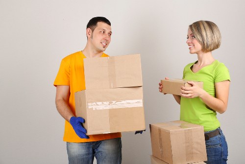 Organized moving day setup for Chelsea house removals