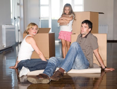 Local removals van serving a Chelsea flat and townhouse move